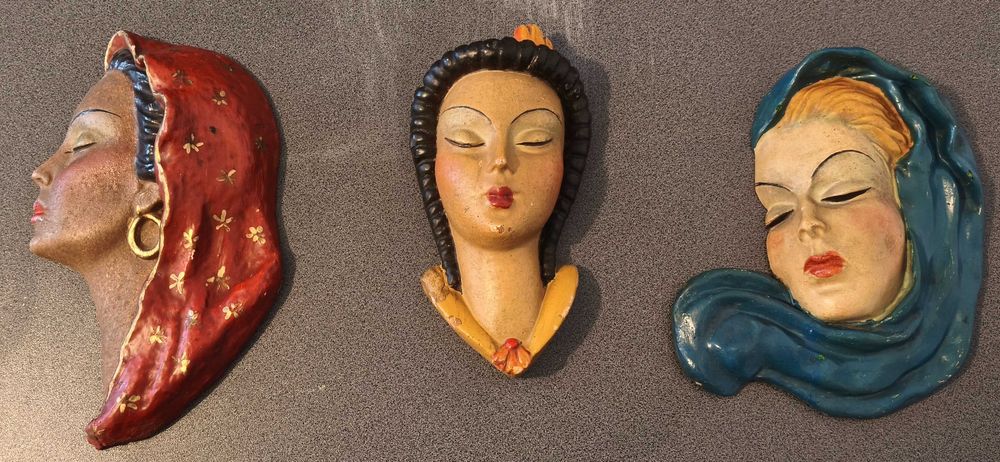 Măști de perete vintage