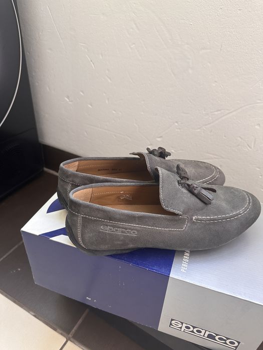 Mocasini gri barbati