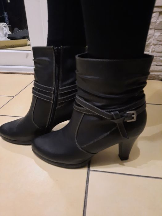 Cizme piele imblanite 40, Ghete piele naturala,imblanite,40,Pantofi 40