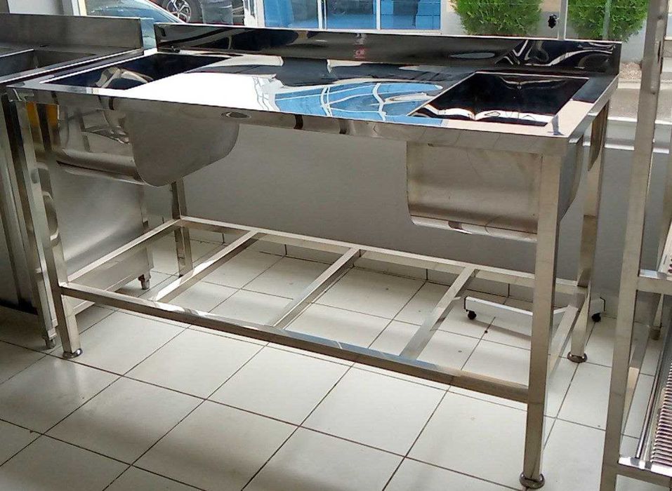 Стол-мойка 1х табакали нержавейка ресторана учун Акция