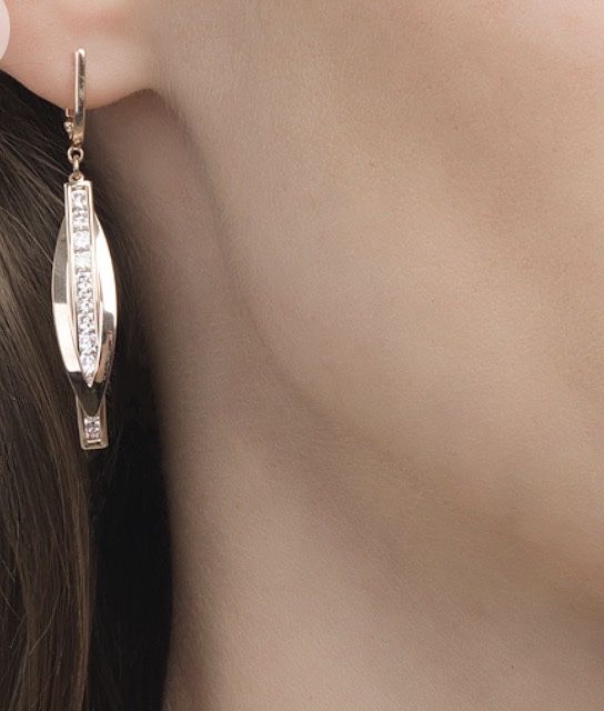 Золотые серьги 585 проба