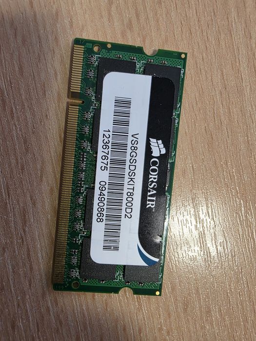 DDR 3 8G -Kit 2x Memorie Laptop Corsair 4GB DDR3, 1600MHz