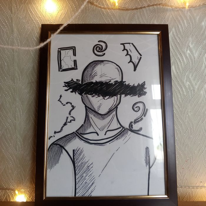 Художник рисунки в рамках