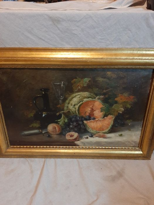 Tablou, pictura veche 1909