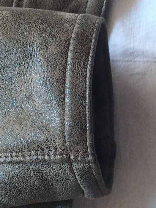 Geaca barbatesca piele blana naturala maro marimea M (48)