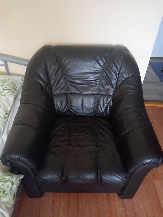 Set canapele 3 2 1 piele naturală