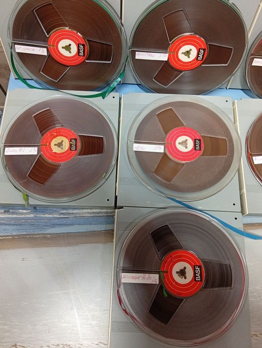 BASF 18 cm lot 7 buc role magnetofon cu muzica inregistrata bine