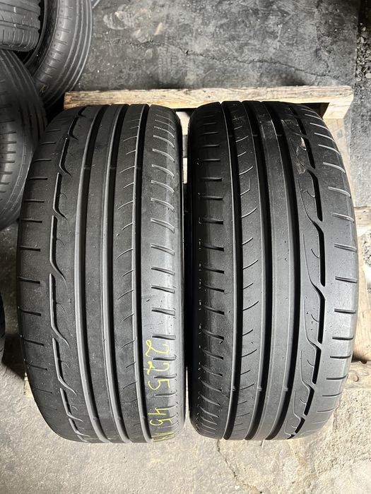2 anvelope vara  225/45/19 , Dunlop , 6.4 mm !