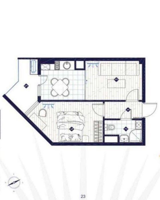 Продаётся 2-х комнатная с кадастром в ЖК Imperial Club City