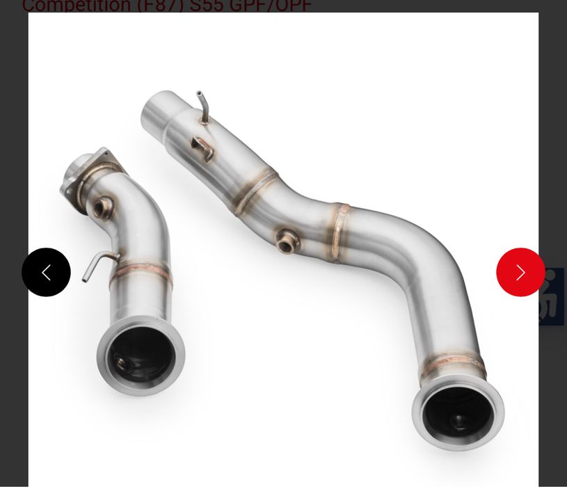 Downpipe Даунпайп BMM F80 M3 M4 EU RM motors 112135