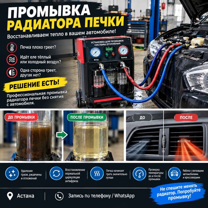 Промывка печки аппаратом левый берег