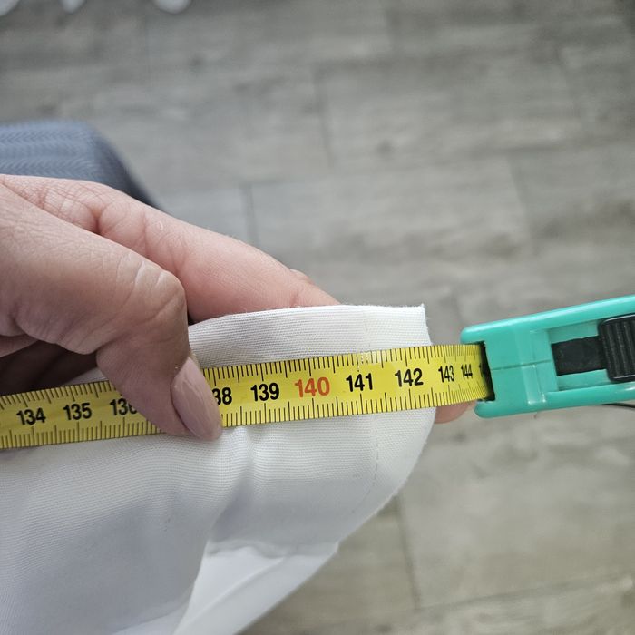 Perdele albe 142x250cm 6buc