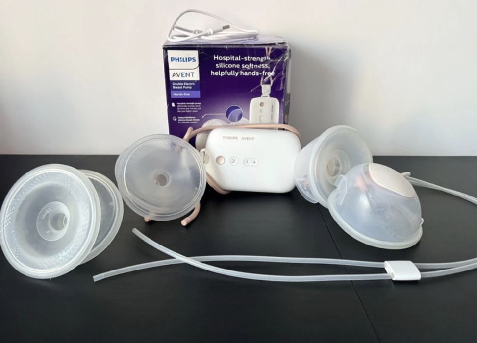 Pompa dubla electrica Philips Avent + bonus 2 cupe de insertie
