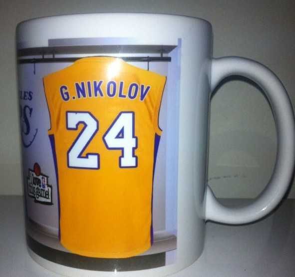 Уникални NBA Баскетболни фен чаши с Ваше име и номер!Basketball NBA!