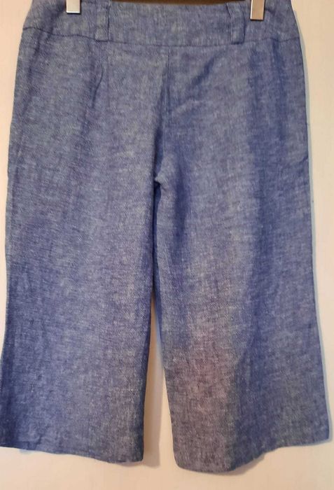 Pantaloni  eleganti/placuti de vara ,din in, masura 38/40 Marks&Spencer