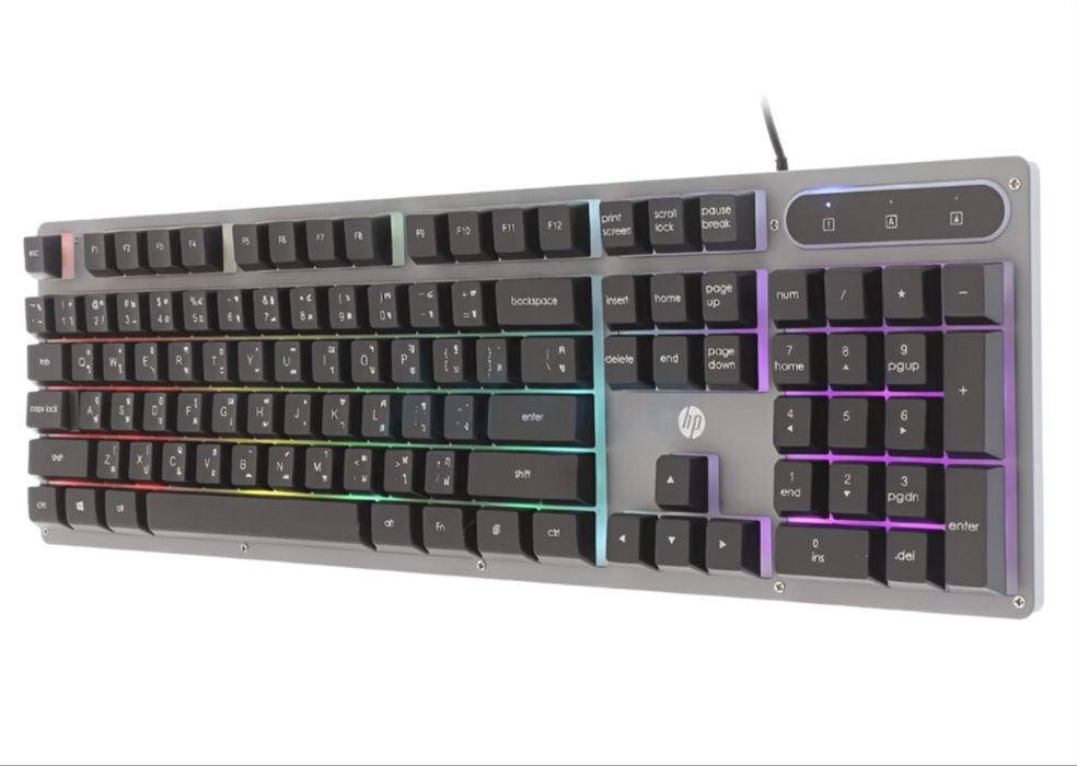 Игровая клавиатура и мышь HP K100 и Redragon G106 RGB