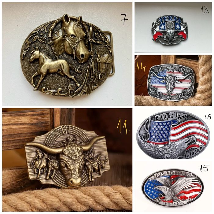 Curea cowboy din piele naturala