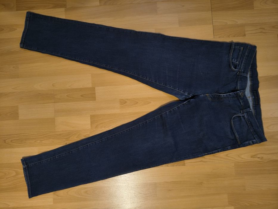 Blugi Trussardi bleumarin inchis, elastici XXL