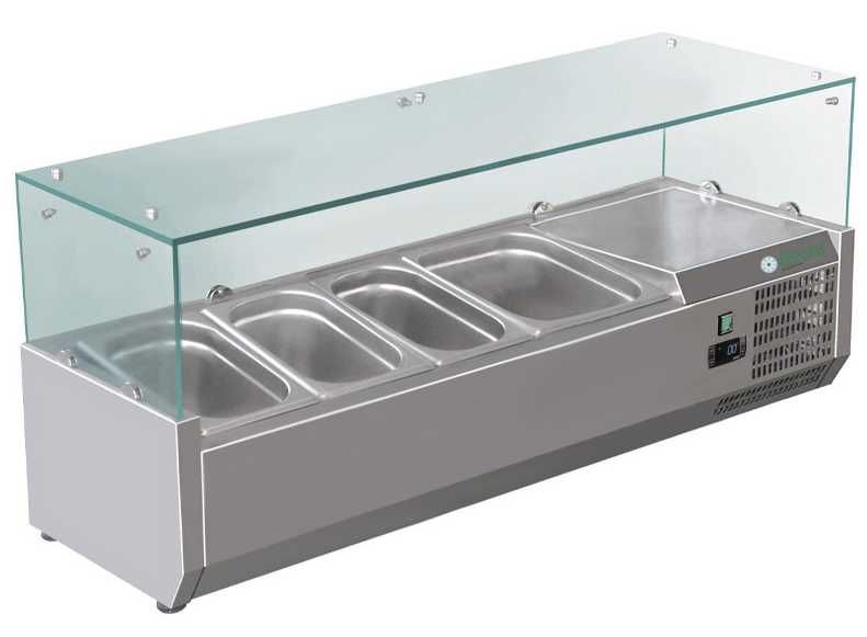 Хладилна витрина за Пици/салати /дюнер Статична  120см