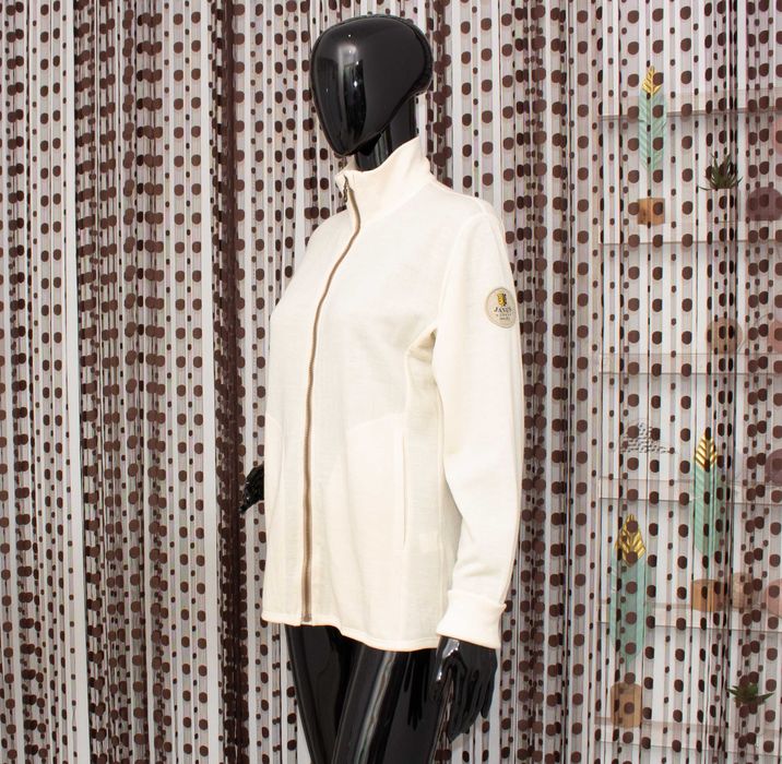 Janus  дамско яке екрю горница от 100% мерино вълна M