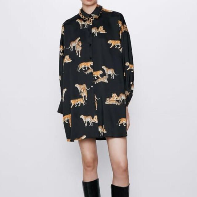 ZARA сатенена риза/рокля