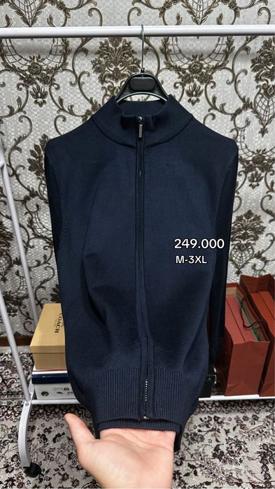 Кардиган темно синий M-3xl