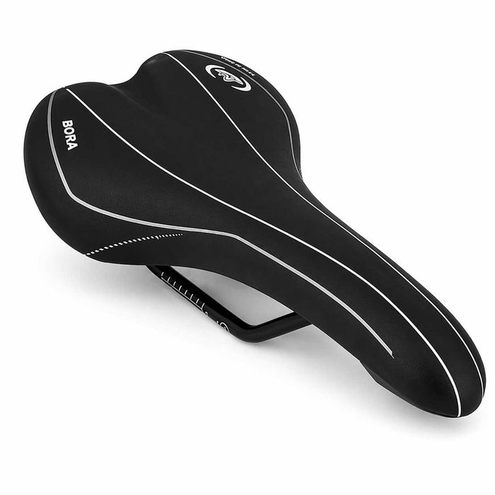Седалка за велосипед Selle Monte Grappa Bora, черна, Made in Italy