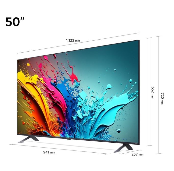Чисто нов телевизор LG QNED 50QNED85T3A, 50" (126 см), Smart, 4K Ultr