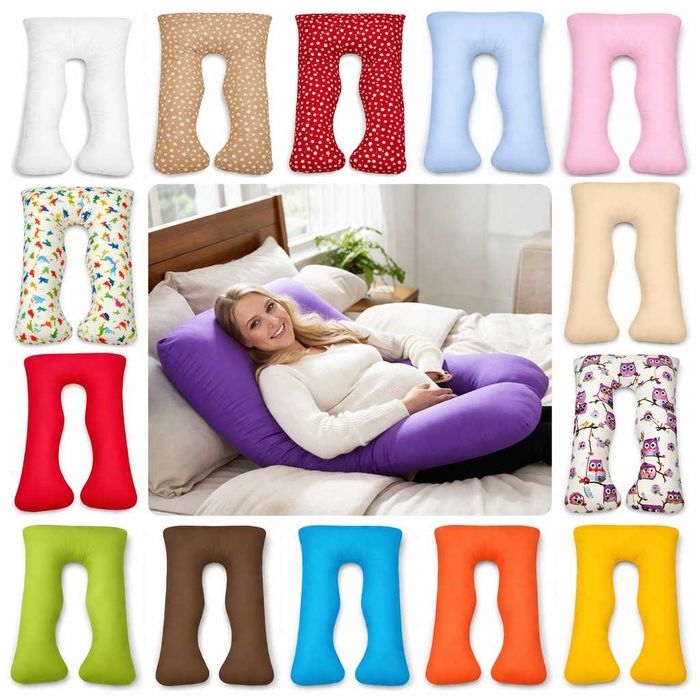 НАМАЛЕНИЕ на У-образна възглавница за бременни+калъфка в десен по избо