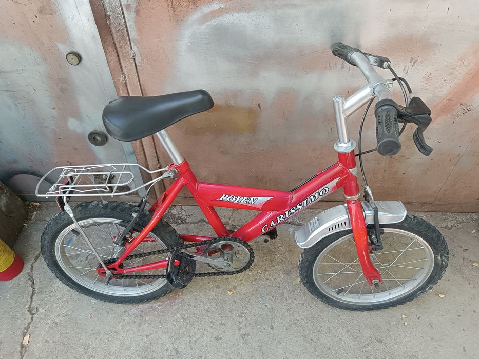 Детски Велосипед 16 цола Дори гуми Запазено с Две спирачки