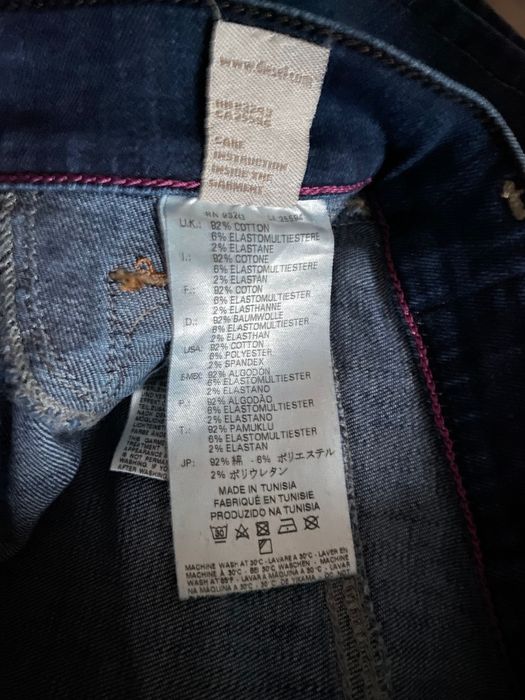 Blugi Diesel Livier Flare, super slim, low waist, W25-L32 - Noi