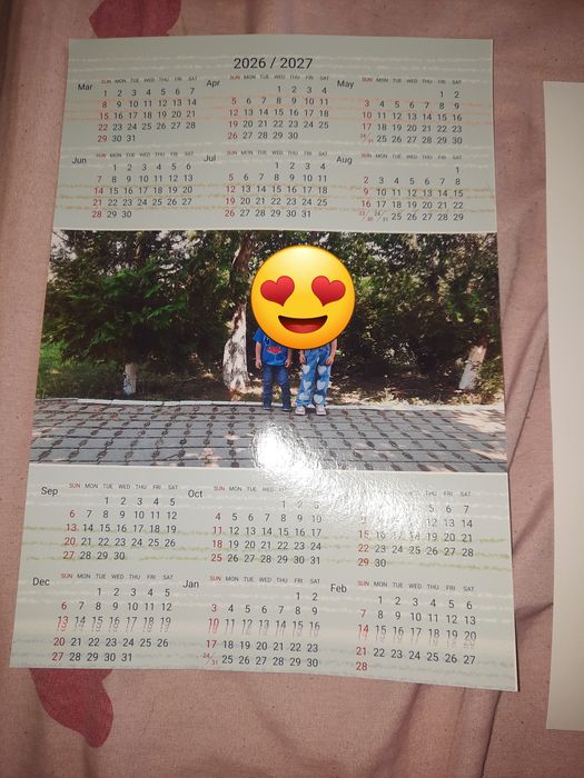 Calendar, tablou, poze carnet
