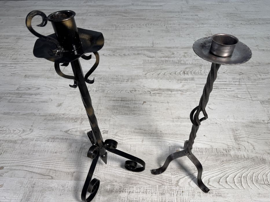 Свещници за под ковано желязо Р350