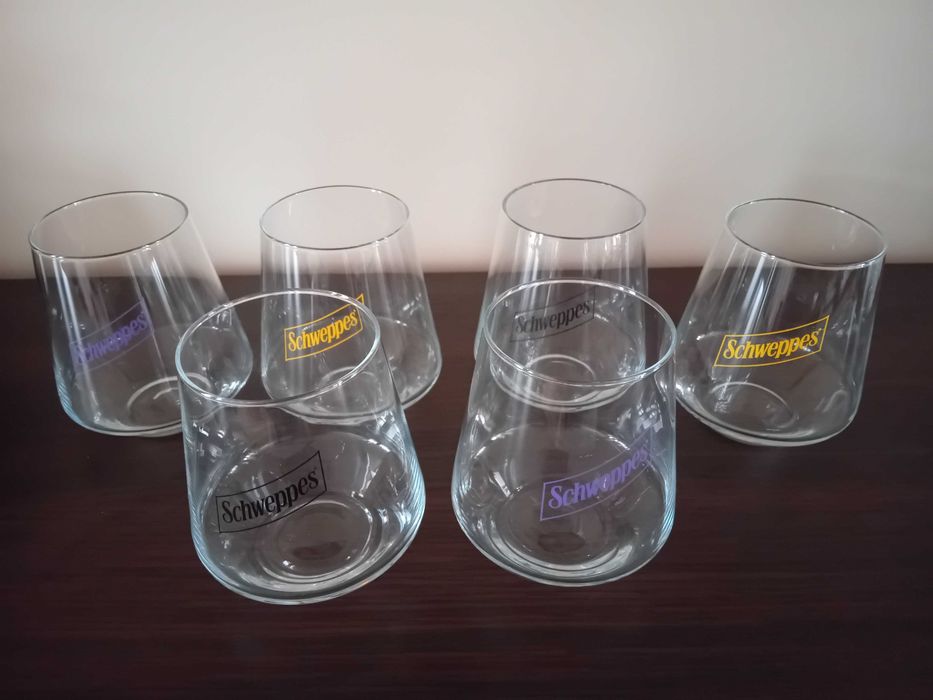 6 бр. чаши Schweppes