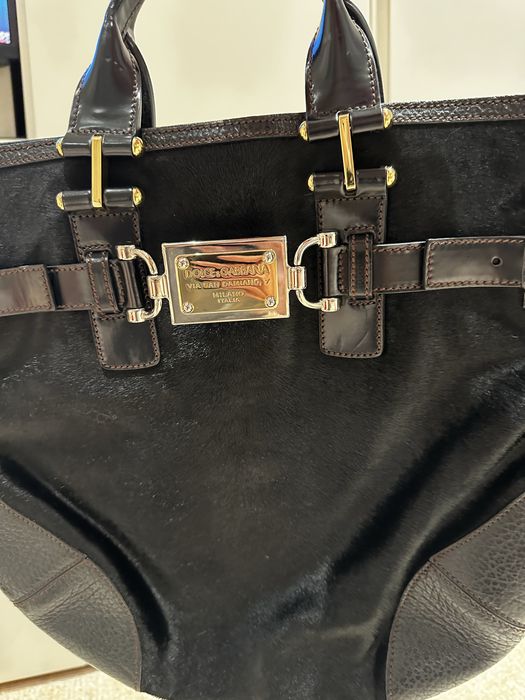 Чанта на DOLCE &GABBANA оригинална,естенствена кожа и кожа от пони.