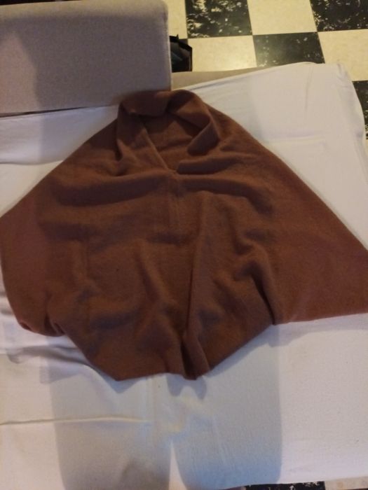 Fular cu caciula imoreuna de femei marca Tom Tailor maro