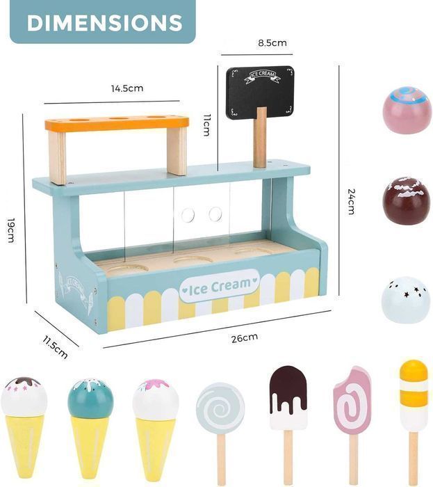Mini Gelateria - Atelierul de Inghetata la Cornet si pe Bat, Lemn