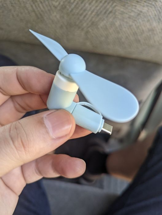 Вентилятор на телефон type c, micro usb