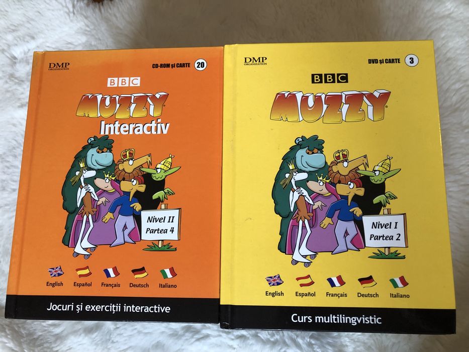 BBC Curs limbi străine copii Muzzy – 28/30 volume + DVD – stare nouă