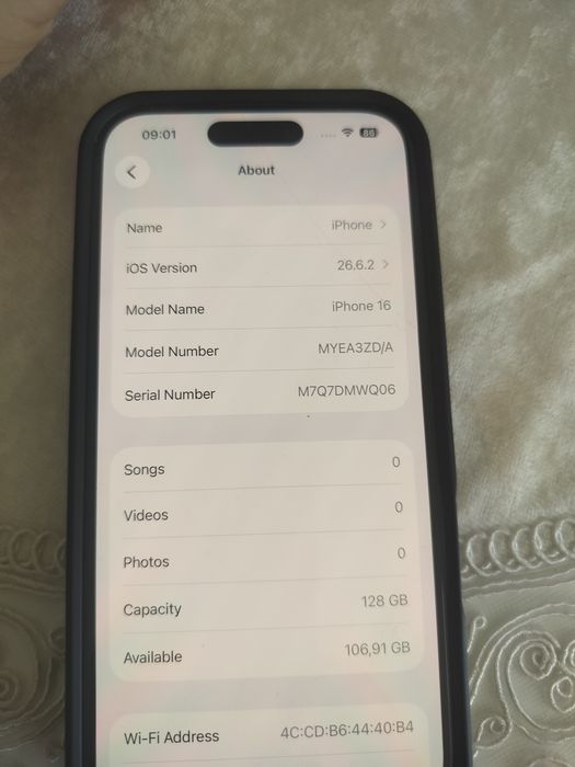 iPhone 16 128GB roz