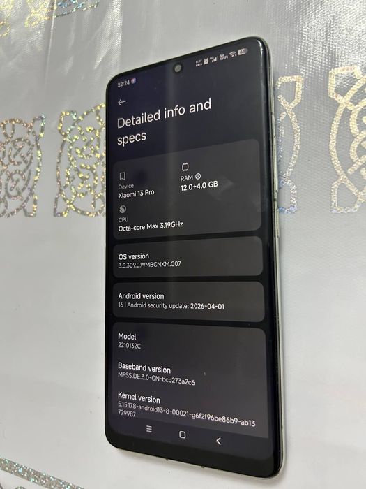 Xiaomi 13 pro CN 256 / 12+4 gb