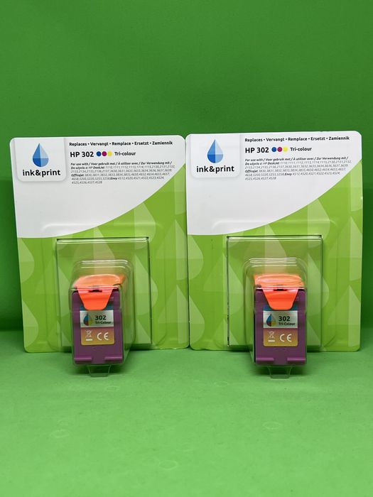 Cartuș de cerneală Ink & Print HP 302, Black si Tri-colour