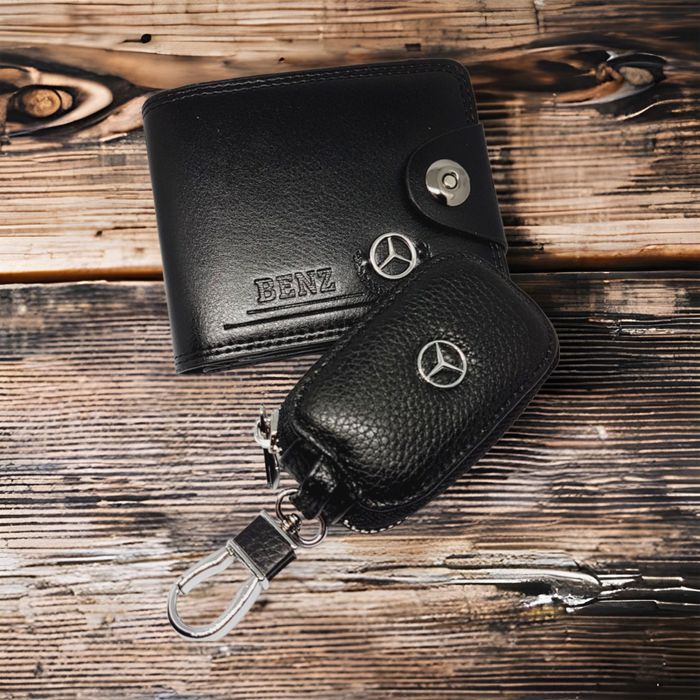 мъжки портфейл+клчодържател луксозен комплект БМВ АУДИ МЕРЦЕДЕС