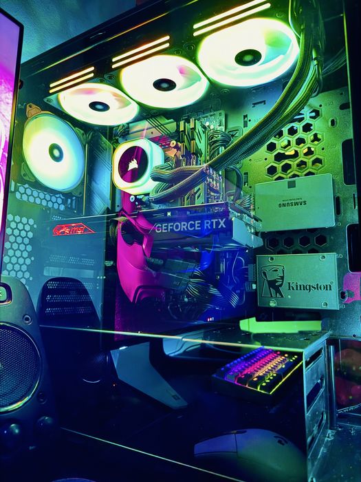 PC Gaming i9 14900K-RTX 4070-32GB DDR5 6800MHz-Alienware 27” 280Hz QHD