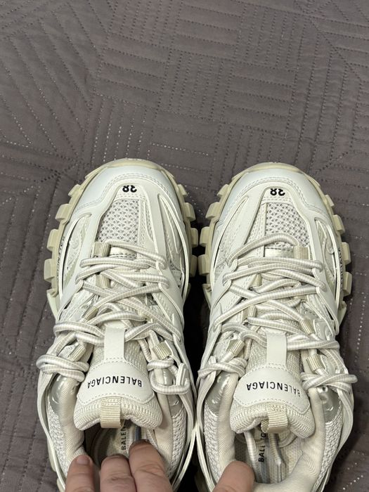 Adidasi sneakers Balenciaga Track alb crem bej marime 37 38 39 40 oversize Isabel Marant Lanvin