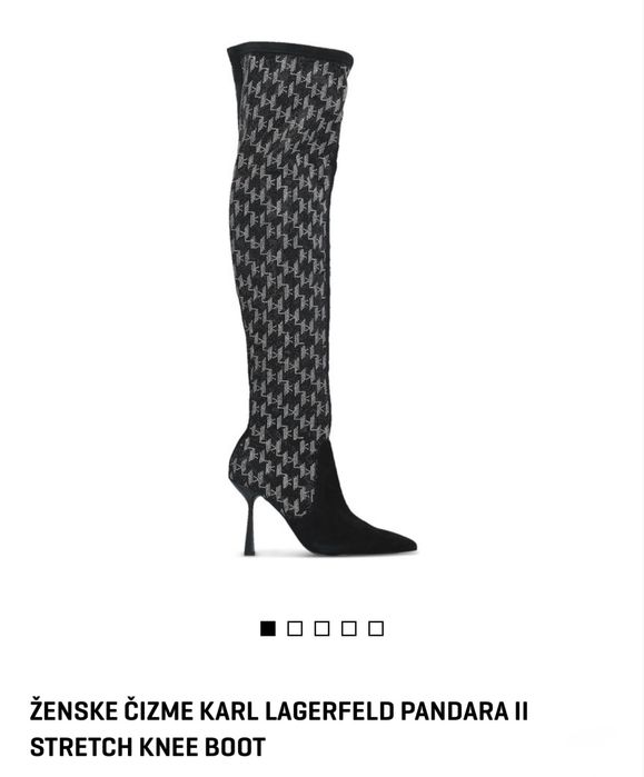 KARL LAGERFELD Оригинални Ботуши с кристално лого ,продават се на Топ Цена от 99€, Нови