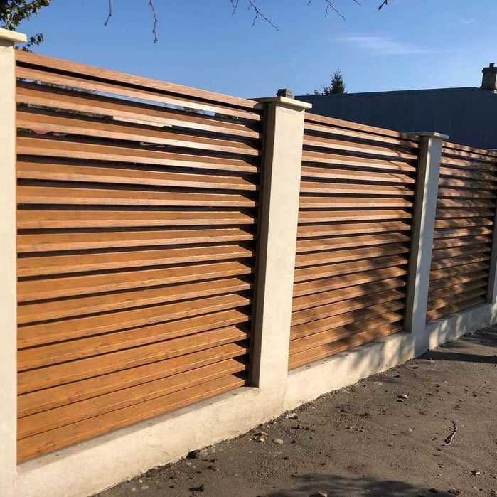 Garduri din panou stil jaluzele, sipca metalica, tabla si alte modele