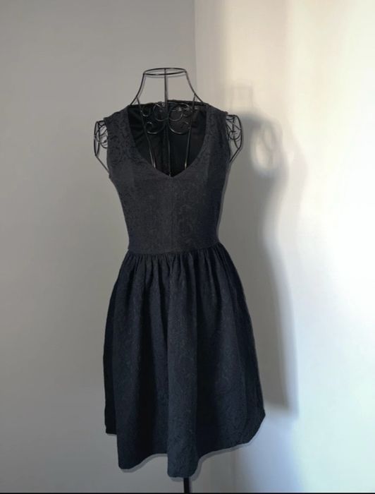 Rochie Zara neagră din bumbac, stare foarte bună