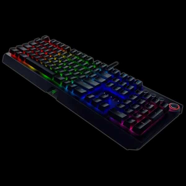 Tastatura Gaming Mecanica Razer BlackWidow Elite, Chroma RGB, taste multimedia, switch Green clicky Noua Sigilata