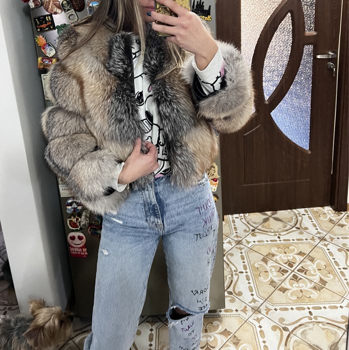 Haina din blana naturala